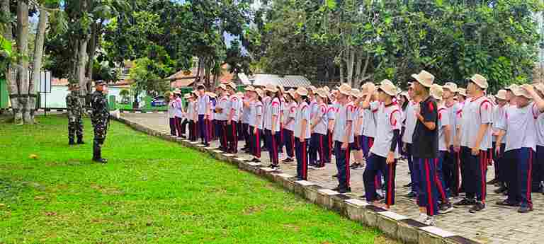 Dandim 0601/Pandeglang Secara Resmi Buka Kegiatan LDKS Global Internasional School