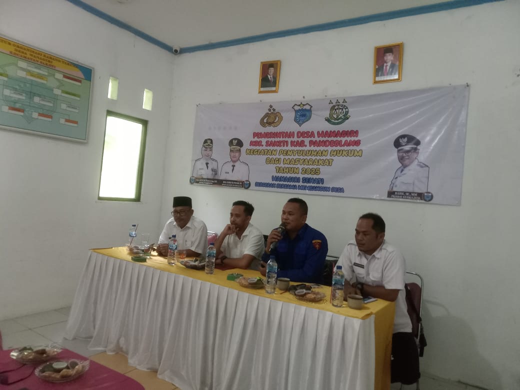 Tingkatkan Kesadaran Hukum, Pemdes Wanagiri Laksanakan Penyuluhan Hukum