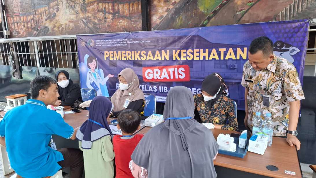 Rutan Kelas IIB Pandeglang  Berikan Pemeriksaan Kesehatan Gratis kepada Pengunjung