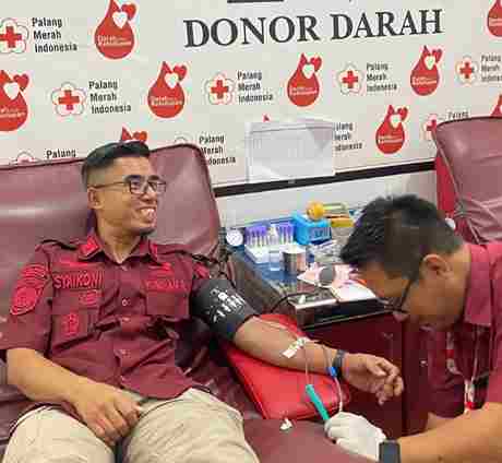 Rangkaian HBP ke 60, Petugas Rutan Kelas IIB Pandeglang Lakukan Donor Darah